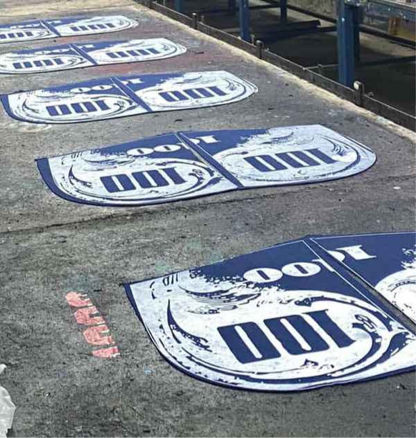 NAVY BLUE HUNDRED DOLLAR HOODIE